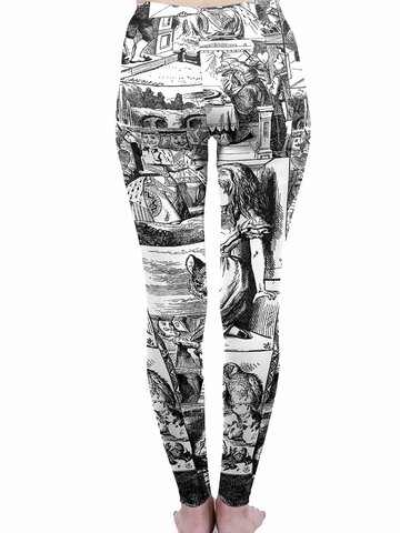 Pre dokonalý a originálny outfit Дамски еластичен клин Нарисувана приказка