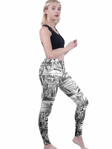 Lifestyle foto Дамски еластичен клин Нарисувана приказка