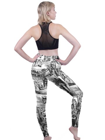 Výnimočný darček od Dedoles Дамски еластичен клин Нарисувана приказка