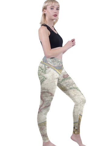 Tip na darček Ženske elastične pajkice Zemljevid