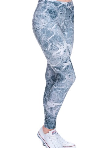 Potešte sa týmto kúskom Dedoles  Damskie elastyczne legginsy Marmur
