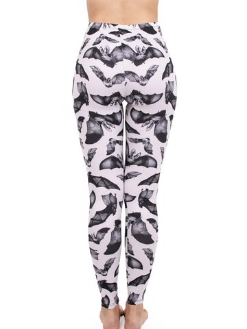 Foto 
 Damskie elastyczne legginsy Nietoperze 