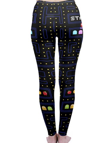 Zľava Dámske elastické legíny Pacman