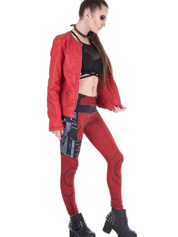 Geschenk von Dedoles Damen Leggings Elastisch Red Hero