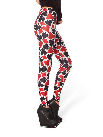 Pre dokonalý a originálny outfit Дамски еластичен клин Джокер карти