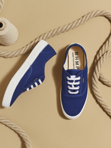 Hledáte originální a neobvyklý dárek? Obdarovaného zaručeně překvapí Dámské nízké plátěné tenisky z konopí tmavomodré