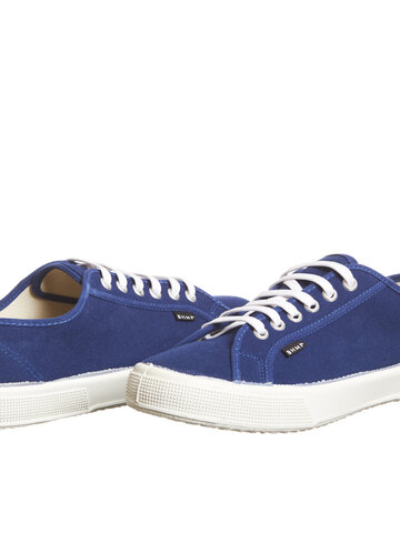 Foto Damen Leinen Hanfturnschuhe dunkelblau 