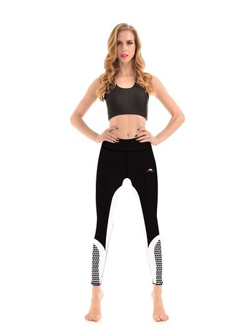 Kedvezmény Női sportos elasztikus leggings Black Honeycomb