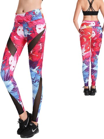 Pre dokonalý a originálny outfit Dámske športové elastické legíny Pink Fusion