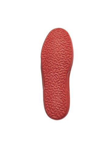 Lifestyle foto Dámske vysoké červeno-čierne tenisky z konopnej látky