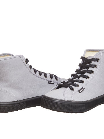 Lifestyle foto Dámské vysoké šedé tenisky z konopné látky