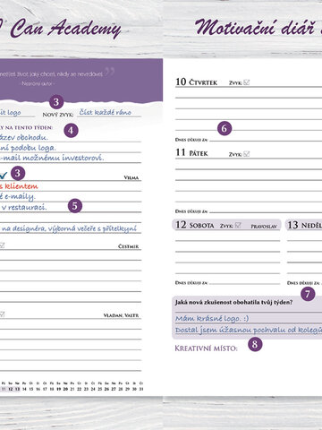 pro dokonalý a originální outfit Motivační diář 2019