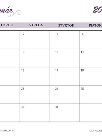 Lifestyle foto Motivačný diár 2019