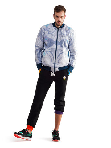 Kedvezmény Férfi fekete pamut szabadidő nadrág