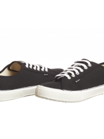 Zľava Pánske konopné tenisky čierne s bielou kaučukovou podrážkou