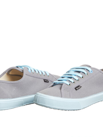 Výjimečný dárek od Dedoles Pánské plátěné tenisky z konopí šedo-modré