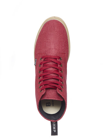 Obrázok produktu Pánske vysoké bordové tenisky Urban z konopnej látky