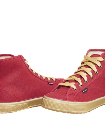 Ausverkauf Herren hohe Hanfturnschuhe weinrot