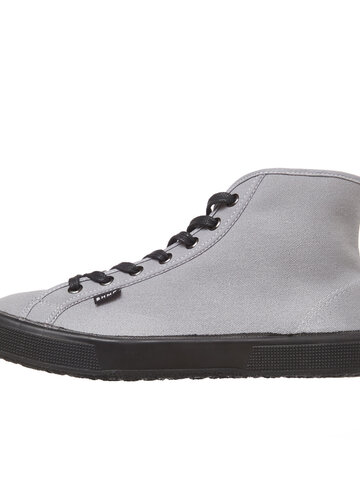 Sleva Pánské vysoké šedé tenisky z konopné látky