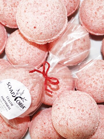 Lifestyle fotó Habzó fürdőbomba - Boldogság