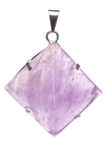 Výnimočný darček od Dedoles Prívesok Ametyst pyramída - kameň mieru