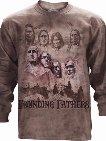 Zdjęcie lifestyle Koszulka z długim rękawem Ojcowie Założyciele USA