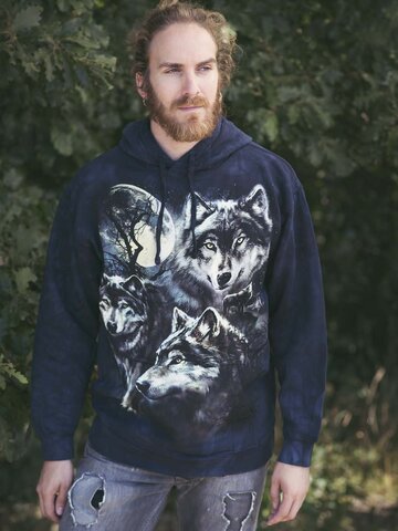 Výpredaj Mikina s kapucňou Vlčia svorka