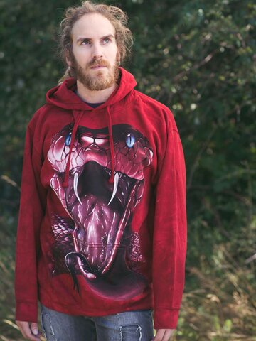 Kiárusítás Kapucnis pulóver Piros mamba 