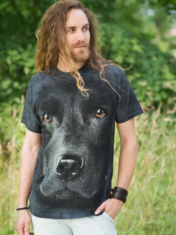 Tip na darček Tričko Tvár čierneho labradora