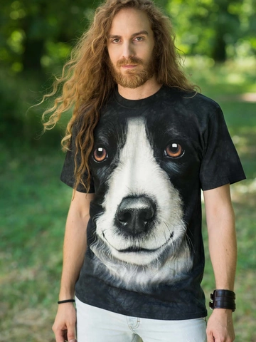 Lifestyle foto Tričko Obličej border kolie