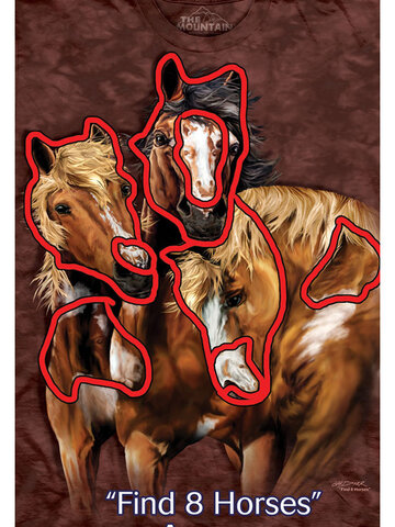 Kiárusítás Találd meg a 8 lovat póló