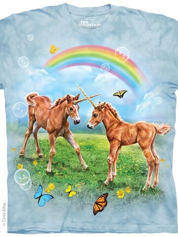 Ajándék tipp Párbajozó egyszarvúk póló