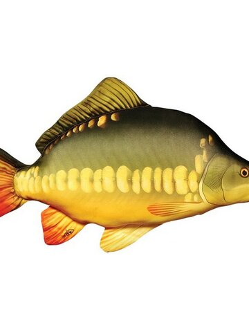 Hledáte originální a neobvyklý dárek? Obdarovaného zaručeně překvapí Polštář Obří kapr - 90 cm