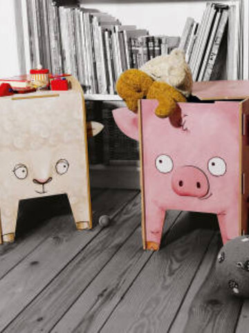 Ausverkauf Hocker Vierbeiner - Tiger