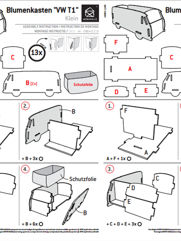 Lifestyle-Foto Blumenkasten VW - klein
