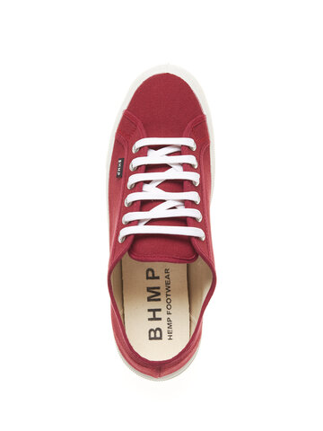 Ajándék tipp Női kender vászon tornacipő bordó 