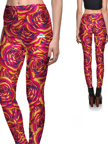 Výnimočný darček od Dedoles Дамски еластичен клин Цветни рози