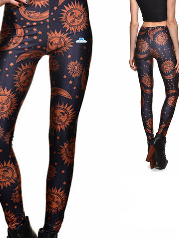 Výpredaj Дамски еластичен клин Слънцето и луната