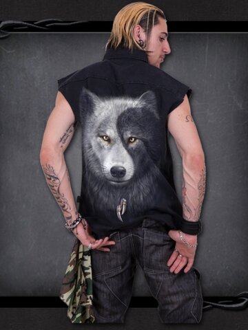 Výnimočný darček od Dedoles Košeľa bez rukávov Vlčí protiklad