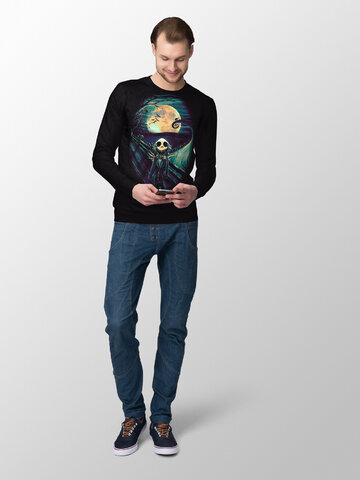 ОТСТЪПКА Суичър без качулка Skelington