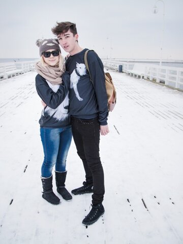 Lifestyle foto Mikina bez kapucne Panda