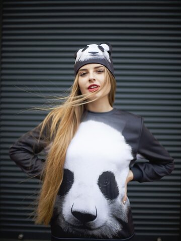 Sweatshirt ohne Kapuze Panda Dedoles