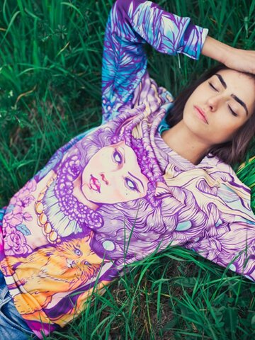 Pre dokonalý a originálny outfit Mikina bez kapucne Múza