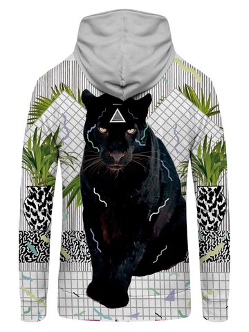 ОТСТЪПКА Суичър с цип Черна пантера