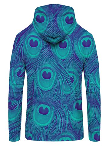 Lifestyle foto Mikina na zips Pávie oči