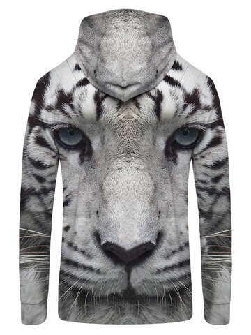 Obrázok produktu Суичър с цип Тигър бял