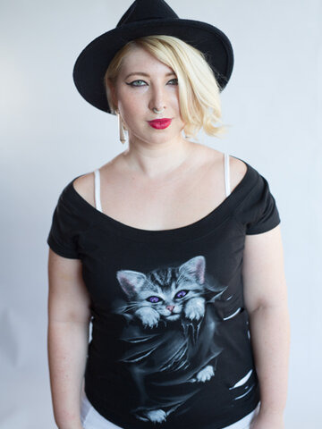 Zľava Dámske tričko 2v1 Mačacie pazúriky