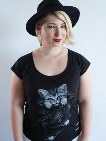 a tökéletes és egyedi ruházathoz Női póló Macska karmok