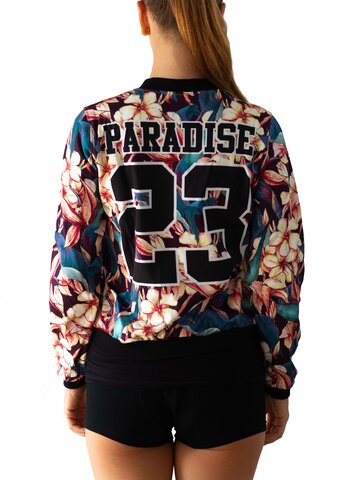 Lifestyle foto Дамско Бомбър Яке Цветен рай