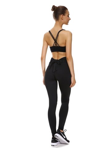 Pre dokonalý a originálny outfit Čierne legíny s mašľou